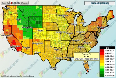 US Gas Prices - Map
