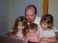 White African and his girls blogging