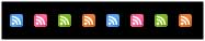 New RSS Feed Icons - multicolor