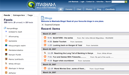 Mashada Blog Aggregator