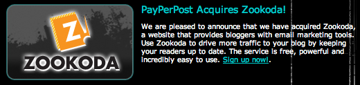 PayPerPost Acquires Zookoda