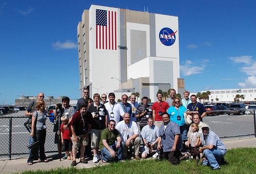 BlogOrlando attendees at Kennedy Space Center