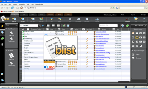 Blist - easy database creation