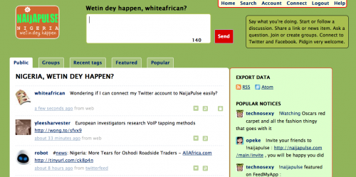 NaijaPulse - Microblogging for Nigeria