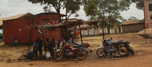 A Typical Motorcycle Garage