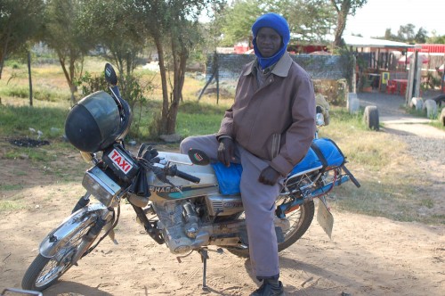 A Kenyan motorcycle taxi - Bodaboda