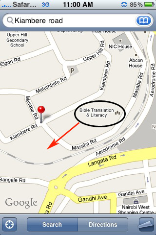 Finding the BTL office in Upper Hill, Nairobi