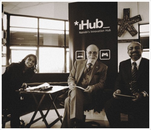 Vint Cerf, Google VP and a founder of the internet, visits the iHub
