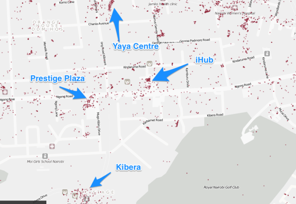 Twitter study of Nairobi - 2013