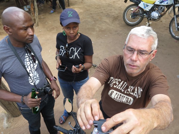 Mark, Juliana and Joel setting up the GoPro