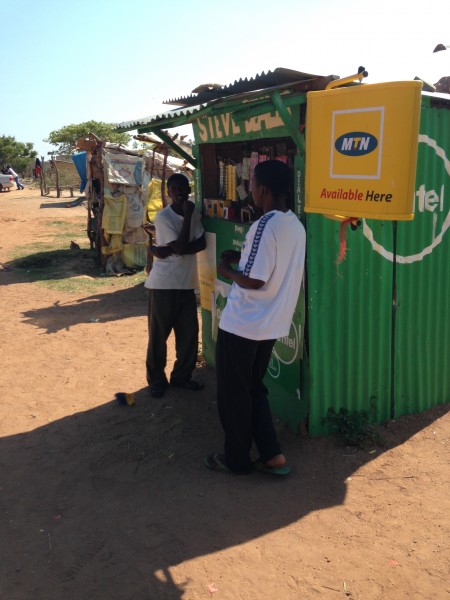 The mobile phone kiosk, a mainstay of rural Africa