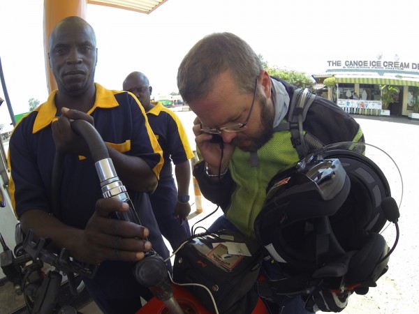 Philip, solving problems in Kenya, while on the road in Malawi