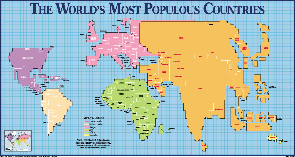 world map. World Population Map