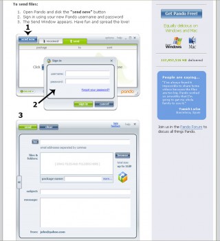 Sending Files with Pando