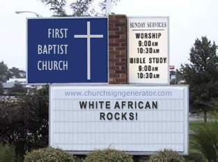 White African Signs